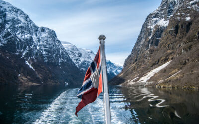 Fiordos noruegos en invierno